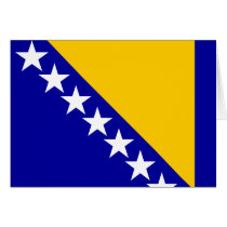 Bosnia Herzegovina High quality Flag Cards