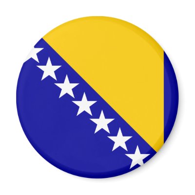 Bosnia Herzegovina High quality Flag Fridge Magnets by representmycountry