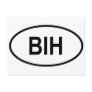 Bosnia & Herzegovina Int'l Vehicle Reg. Code Post Card