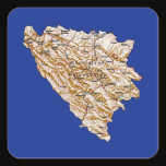 Bosnia Herzegovina Map Sticker by FlagAndMap Bosnia Herzegovina Map Sticker