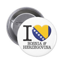 Bosnia & Herzegovina Pinback Buttons