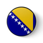 Bosnia Herzegovina quality Flag Circle Button