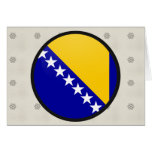 Bosnia Herzegovina quality Flag Circle cards