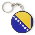 Bosnia Herzegovina quality Flag Circle Key Chain