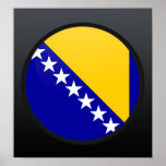 Bosnia Herzegovina quality Flag Circle Print