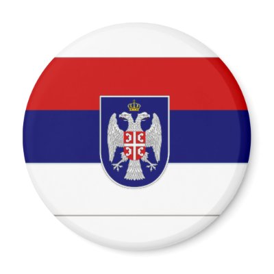 Bosnia Herzegovina Republika Srpska Flag Fridge Magnet by All_Flags