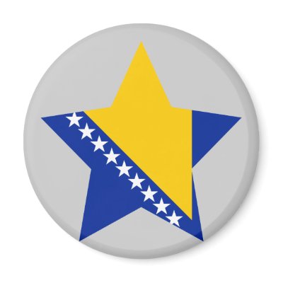 Bosnia+Herzegovina Star Magnets by FlagCenter