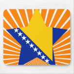 Bosnia+Herzegovina Star Mousepad