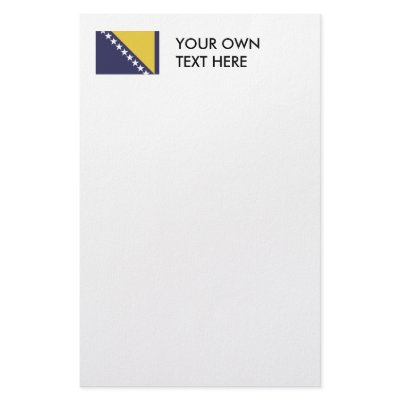 Bosnia Herzgovina Stationery by flagshirts