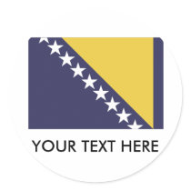 Bosnia Herzgovina Round Stickers