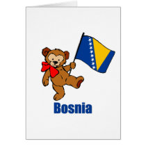 Bosnia Teddy Bear Card