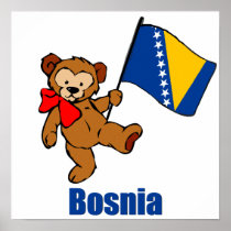 Bosnia Teddy Bear Poster