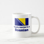 Bosníaco feliz casado taza
