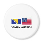 Bosnian American Refrigerator Magnet
