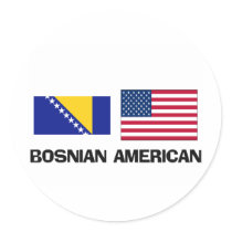 Bosnian American stickers