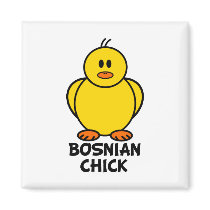 Bosnian Chick Refrigerator Magnets