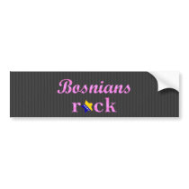 Bosnians Rock - Cute Pink Bumper Stickers