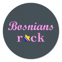 Bosnians Rock - Cute Pink Sticker