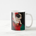 Boson Pup in Christmas Stocking Mug