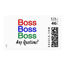 Boss Boss Boss postage by CelebrationZazzle Boss Boss Boss postage