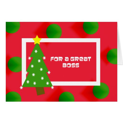 Boss Christmas Card Zazzle