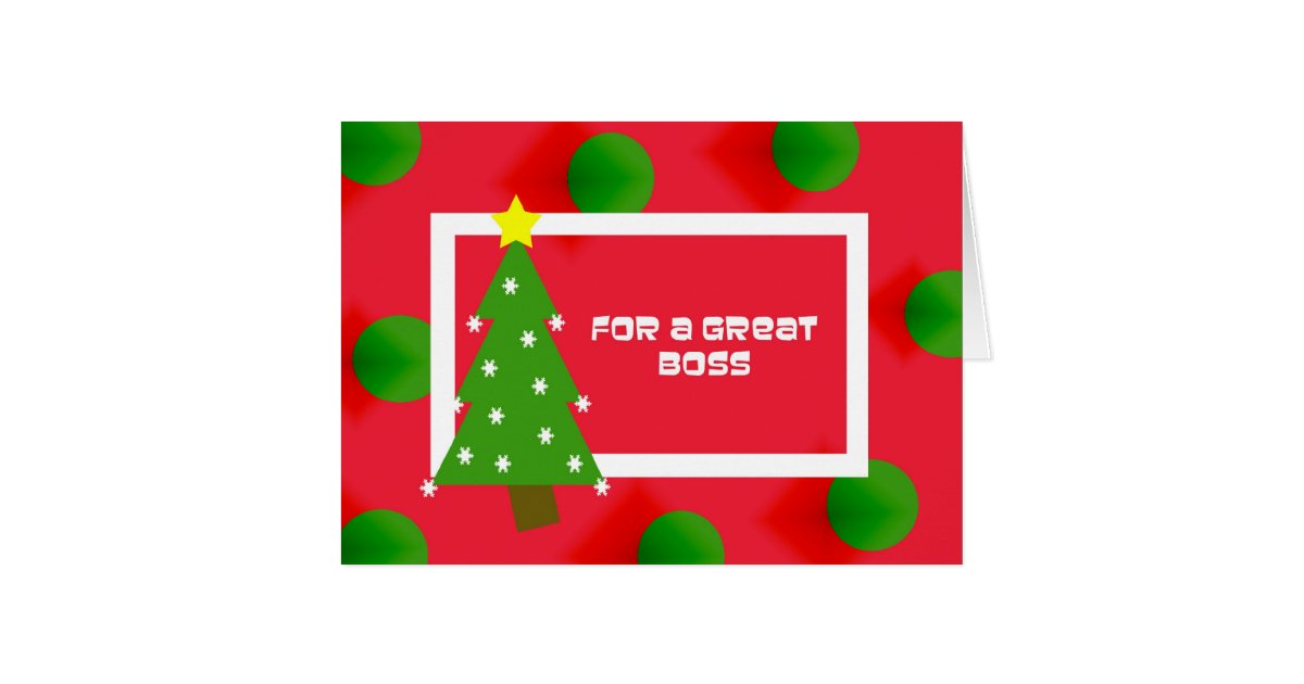Boss Christmas Card | Zazzle