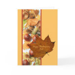 Boss happy thanksgiving  maple leaf ard cards