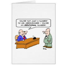 boss irrational number businessman card