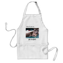 Boss Kitty Apron by dollargrafix Boss Kitty Apron