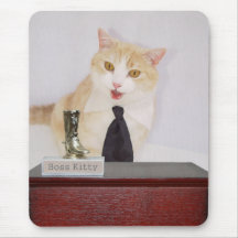 Boss Kitty Mouse Pad