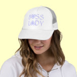 Boss Lady Baseball Cap In Lavender hats