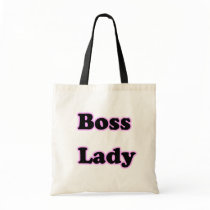 Boss Lady Budget Tote Canvas Bags