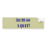 BOSS MAN BUMPER STICKERS