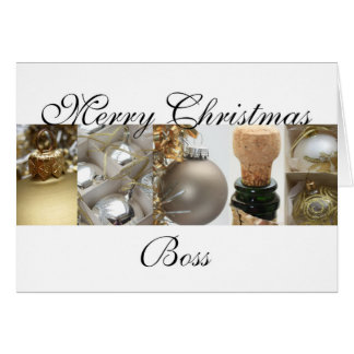 Merry Christmas Boss Cards | Zazzle