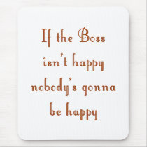 Boss Mousepad by officetshirts Boss Mousepad