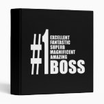 Bosses Birthdays Gifts : Number One Boss Vinyl Binder