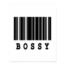 bossy barcode design posters by doonidesigns bossy barcode design posters