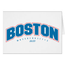 Boston 1630 greeting cards