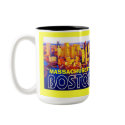 boston 2, boston 3, I LOVE BOSTON , MASSACHUSETTS mugs