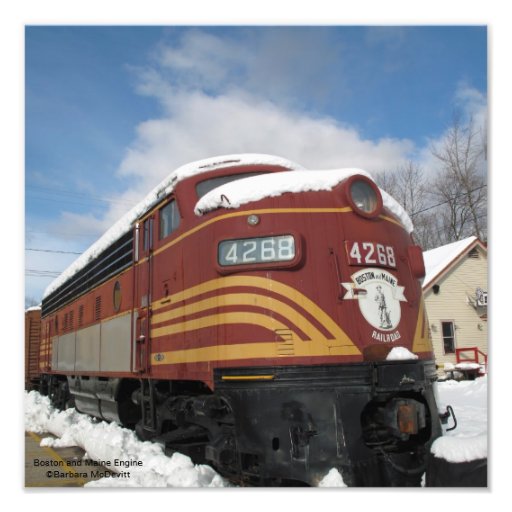Boston and Maine Engine Photo