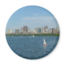 Boston and the Charles River magnets by ribizlifozelek Boston and the Charles River magnets