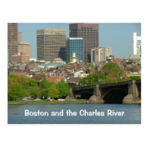 Boston and the Charles River Post Card