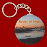 Boston At Night keychains