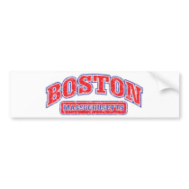 Boston Athletic Design Bumper Sticker