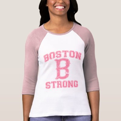 Boston B Strong Grunge Style Tee Shirts