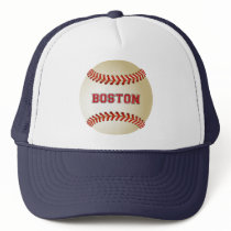 BOSTON BASEBALL TRUCKER HAT