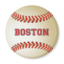 BOSTON BASEBALL magnets by dgpaulart BOSTON BASEBALL magnets