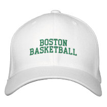 BOSTON BASKETBALL EMBROIDERED HAT
