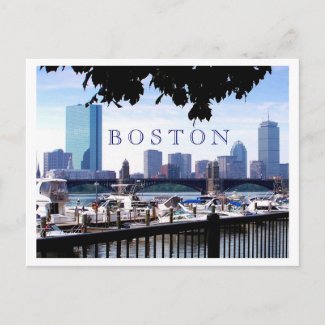 Boston - Boats, Boughs and Bridges Postcards