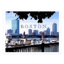 Boston - Boats, Boughs and Bridges Postcards